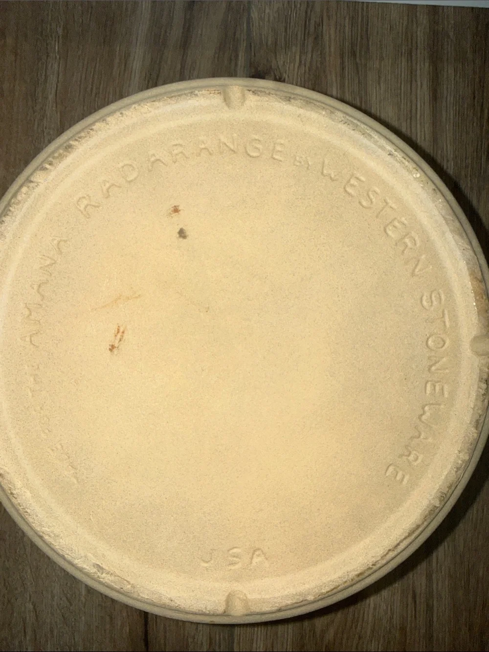 Amana Radarange Western Stoneware USA Country Cooker/Crock & Lid 4 Quart